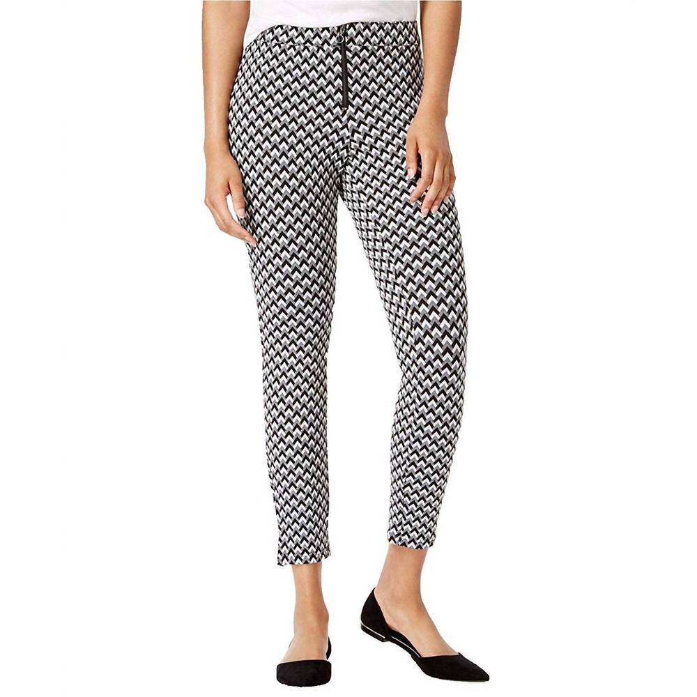 NEW HUE women's chevron loafer skimmer leggings in black